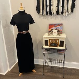 Vintage Black Sparkly Turtleneck